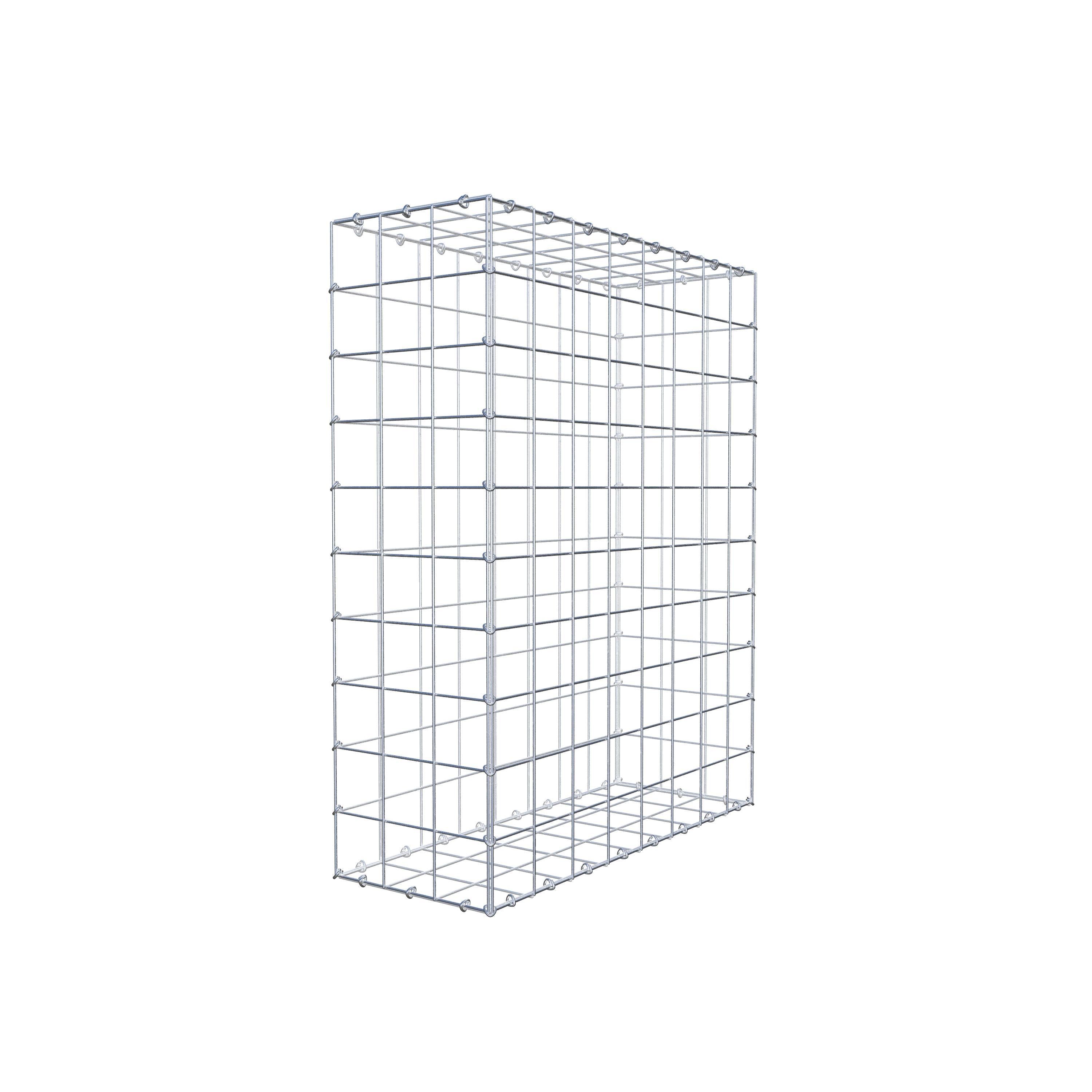 Gabion 100 cm x 80 cm x 30 cm (L x H x P), maille 10 cm x 10 cm, anneau en C