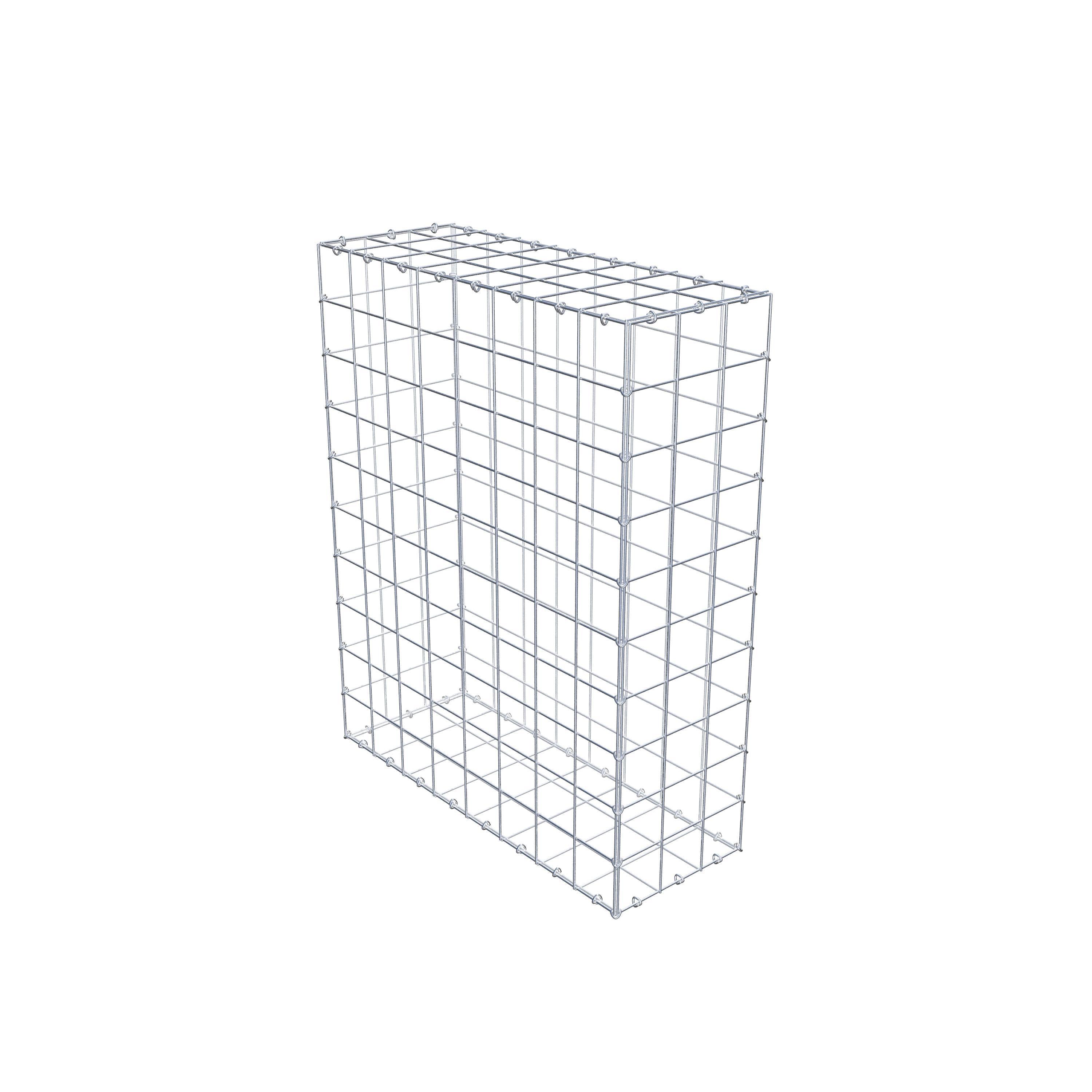 Gabion 100 cm x 80 cm x 30 cm (L x H x P), maille 10 cm x 10 cm, anneau en C