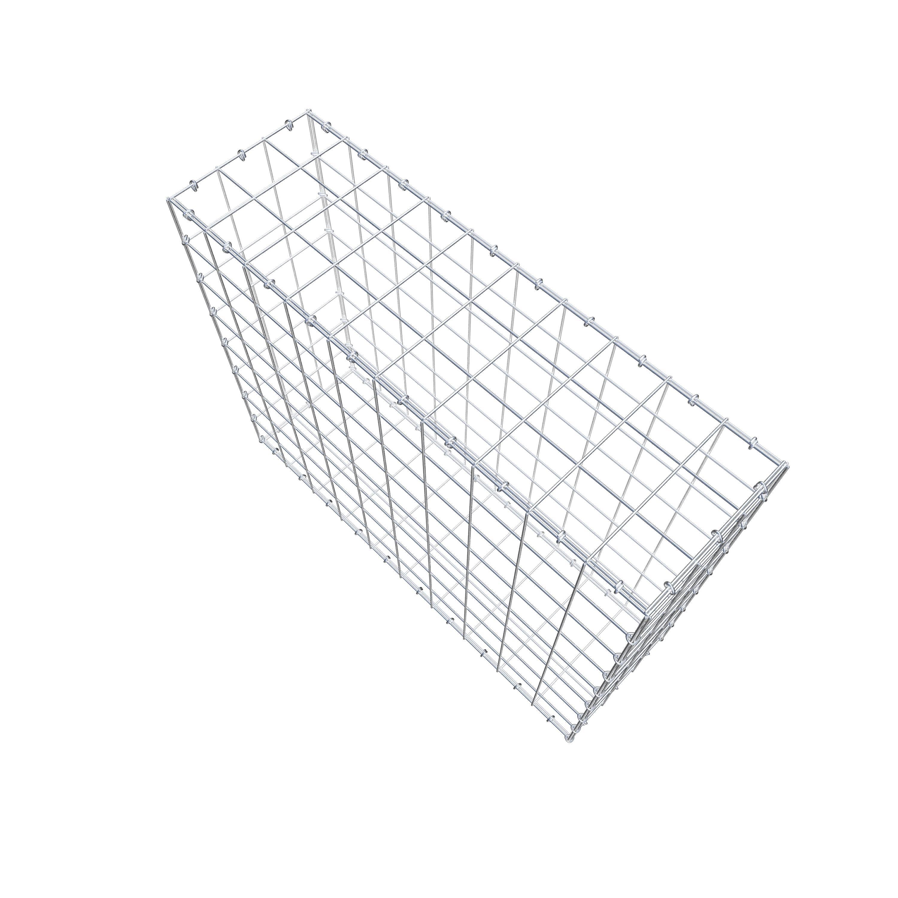 Gabion 100 cm x 80 cm x 30 cm (L x H x P), maille 10 cm x 10 cm, anneau en C