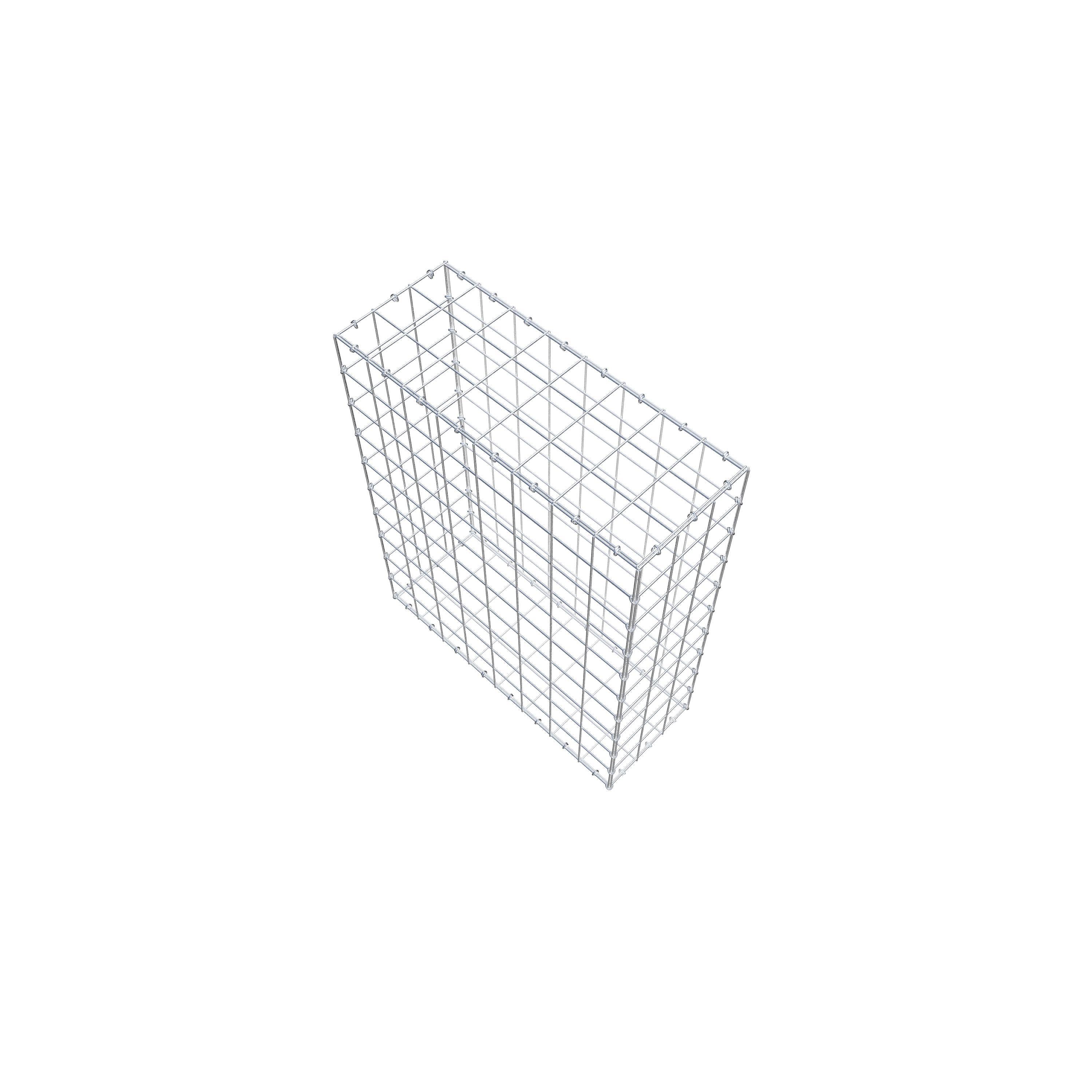 Gabion 100 cm x 80 cm x 30 cm (L x H x P), maille 10 cm x 10 cm, anneau en C