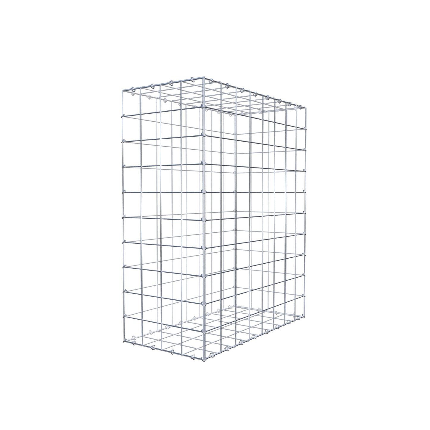 Gabion 100 cm x 80 cm x 40 cm (L x H x D), maskestørrelse 10 cm x 10 cm, C-ring