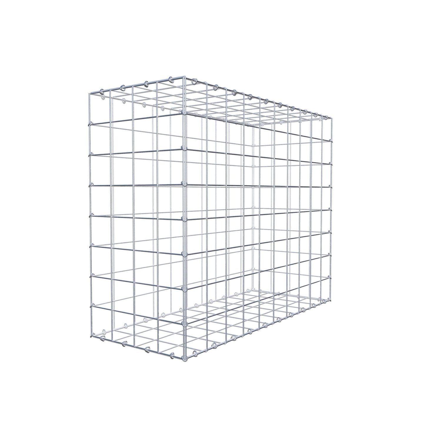 Gabion 100 cm x 80 cm x 40 cm (L x H x D), maskestørrelse 10 cm x 10 cm, C-ring