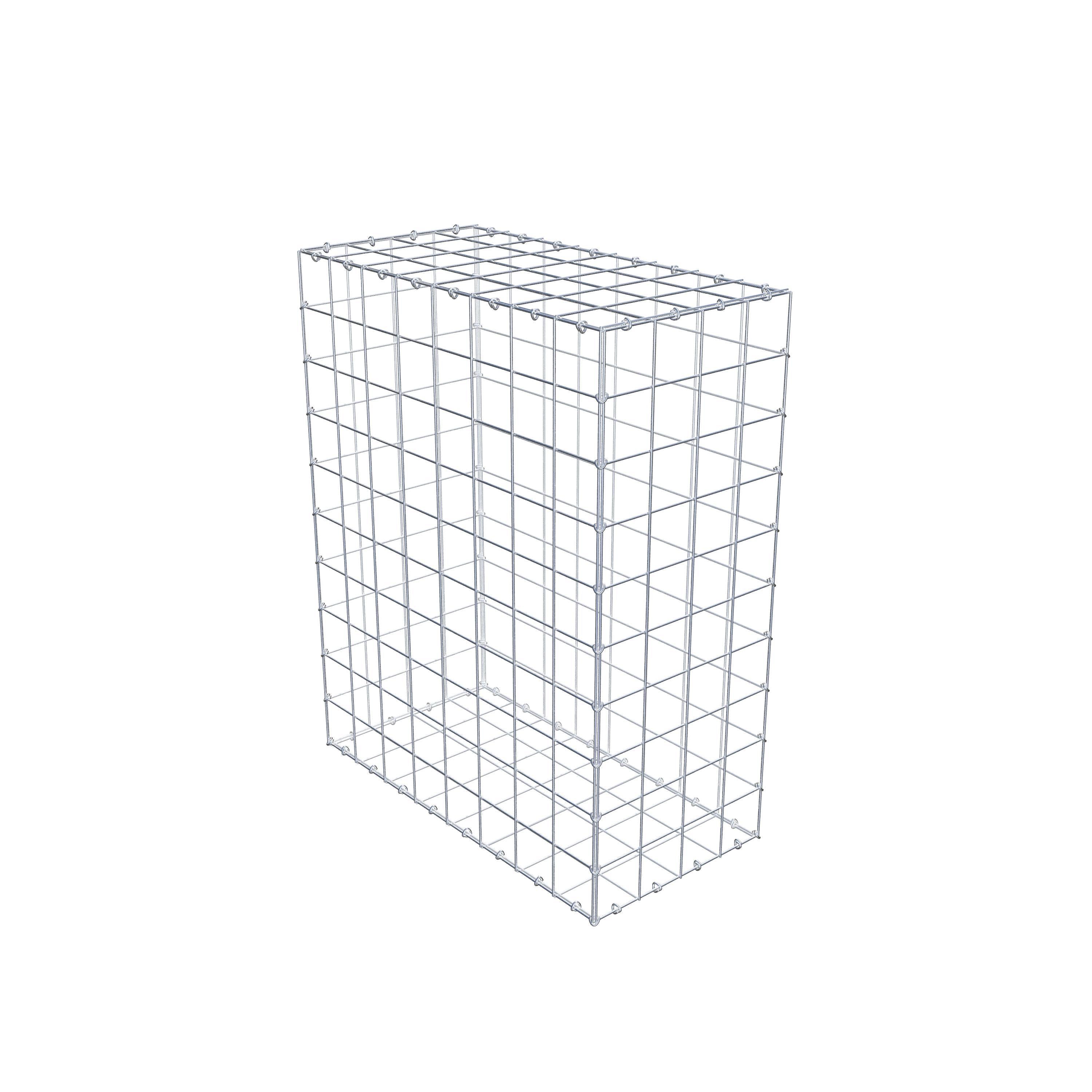 Gabion 100 cm x 80 cm x 40 cm (L x H x P), maille 10 cm x 10 cm, anneau en C