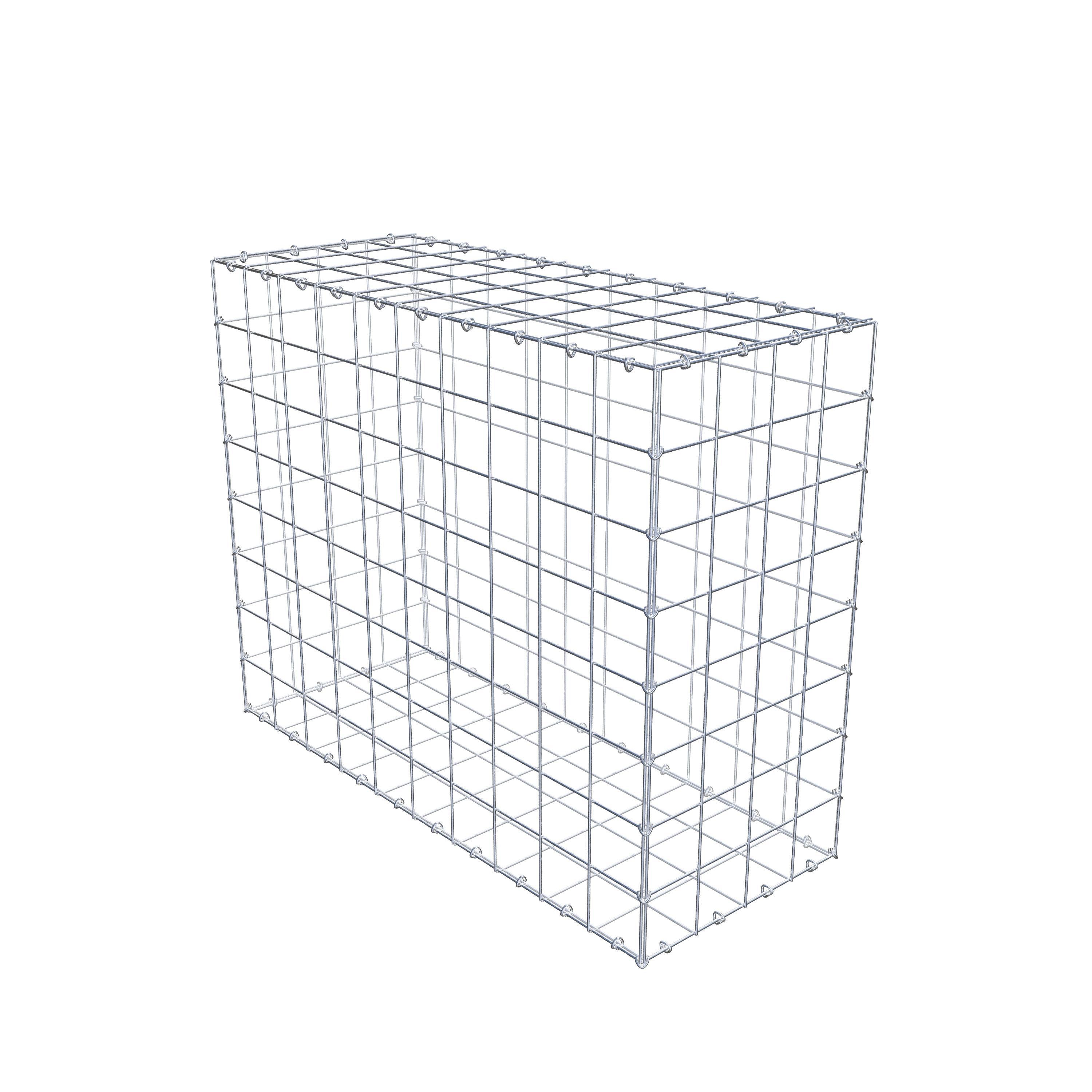 Gabion 100 cm x 80 cm x 40 cm (L x H x P), maille 10 cm x 10 cm, anneau en C