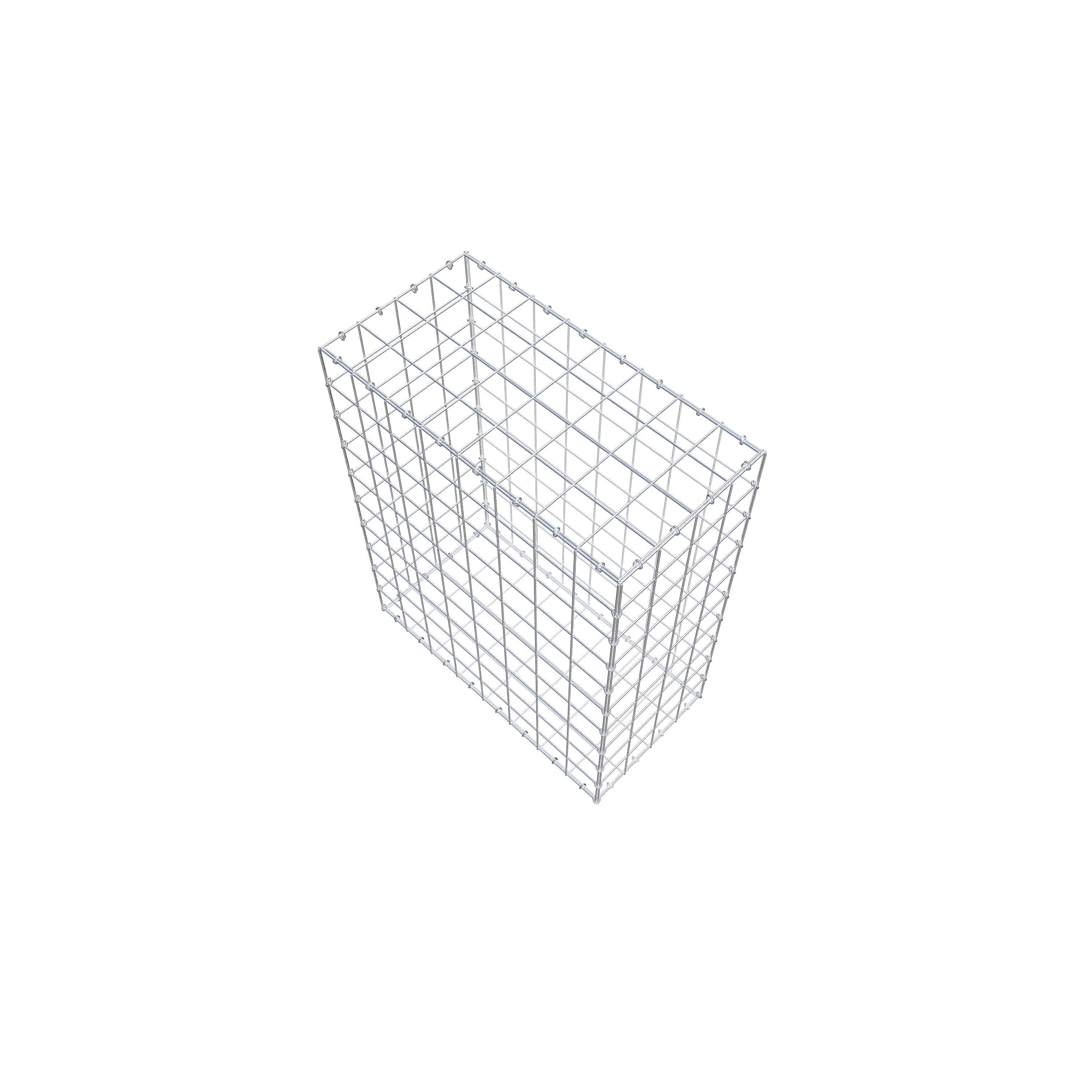 Gabion 100 cm x 80 cm x 40 cm (L x H x P), maille 10 cm x 10 cm, anneau en C