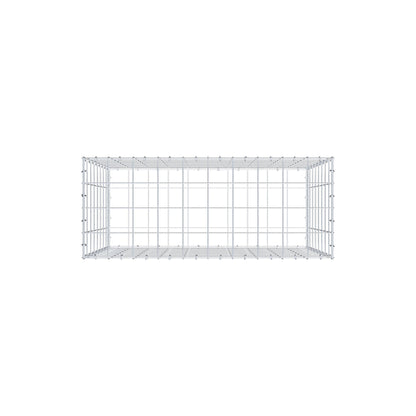 Gabion 100 cm x 80 cm x 40 cm (L x H x D), maskestørrelse 10 cm x 10 cm, C-ring