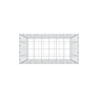 Gabion 100 cm x 80 cm x 40 cm (L x H x D), maskestørrelse 10 cm x 10 cm, C-ring