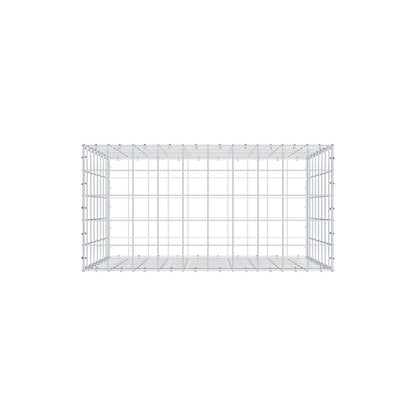 Gabion 100 cm x 80 cm x 50 cm (L x H x P), mailles 10 cm x 10 cm, anneau en C