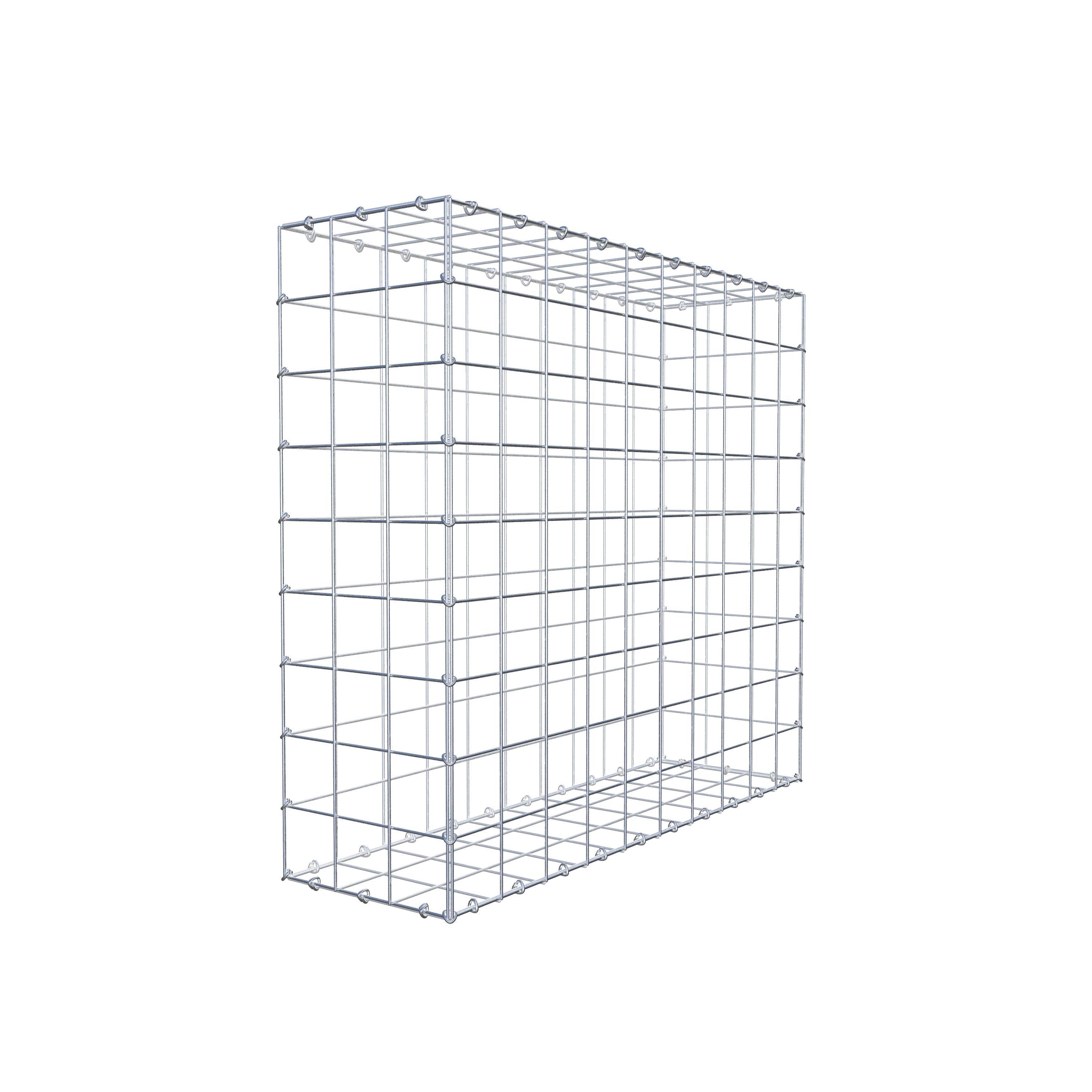 Gabion 100 cm x 90 cm x 30 cm (L x H x P), maille 10 cm x 10 cm, anneau en C