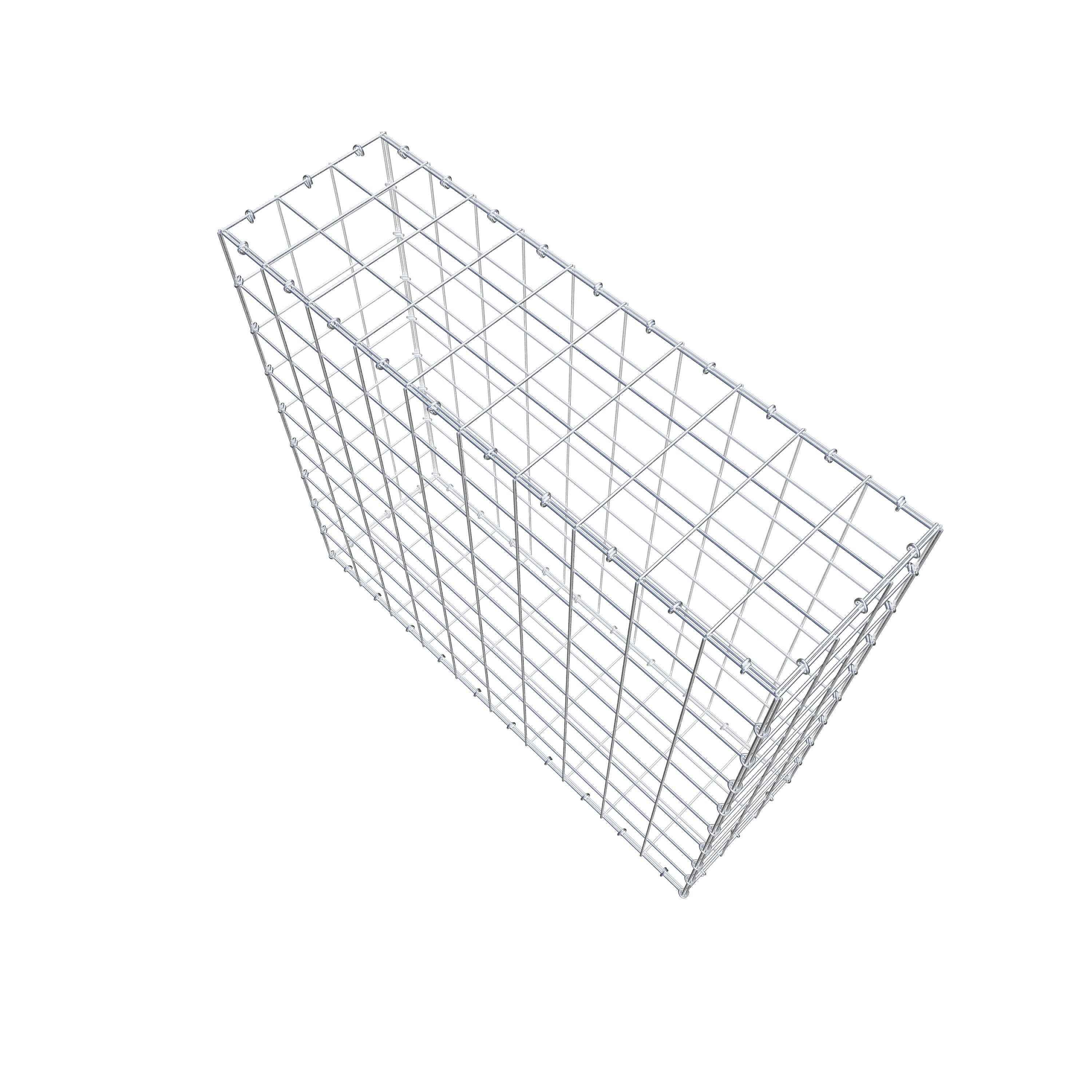 Gabion 100 cm x 90 cm x 30 cm (L x H x P), maille 10 cm x 10 cm, anneau en C