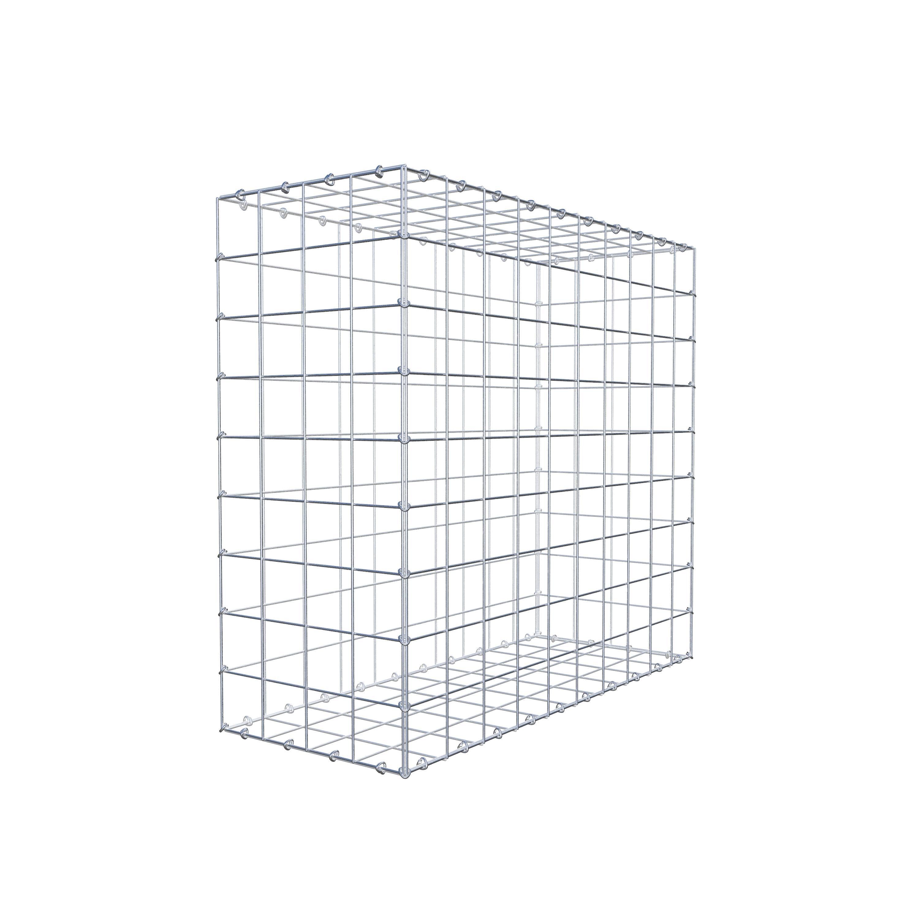 Gabion 100 cm x 90 cm x 40 cm (L x H x P), maille 10 cm x 10 cm, anneau en C