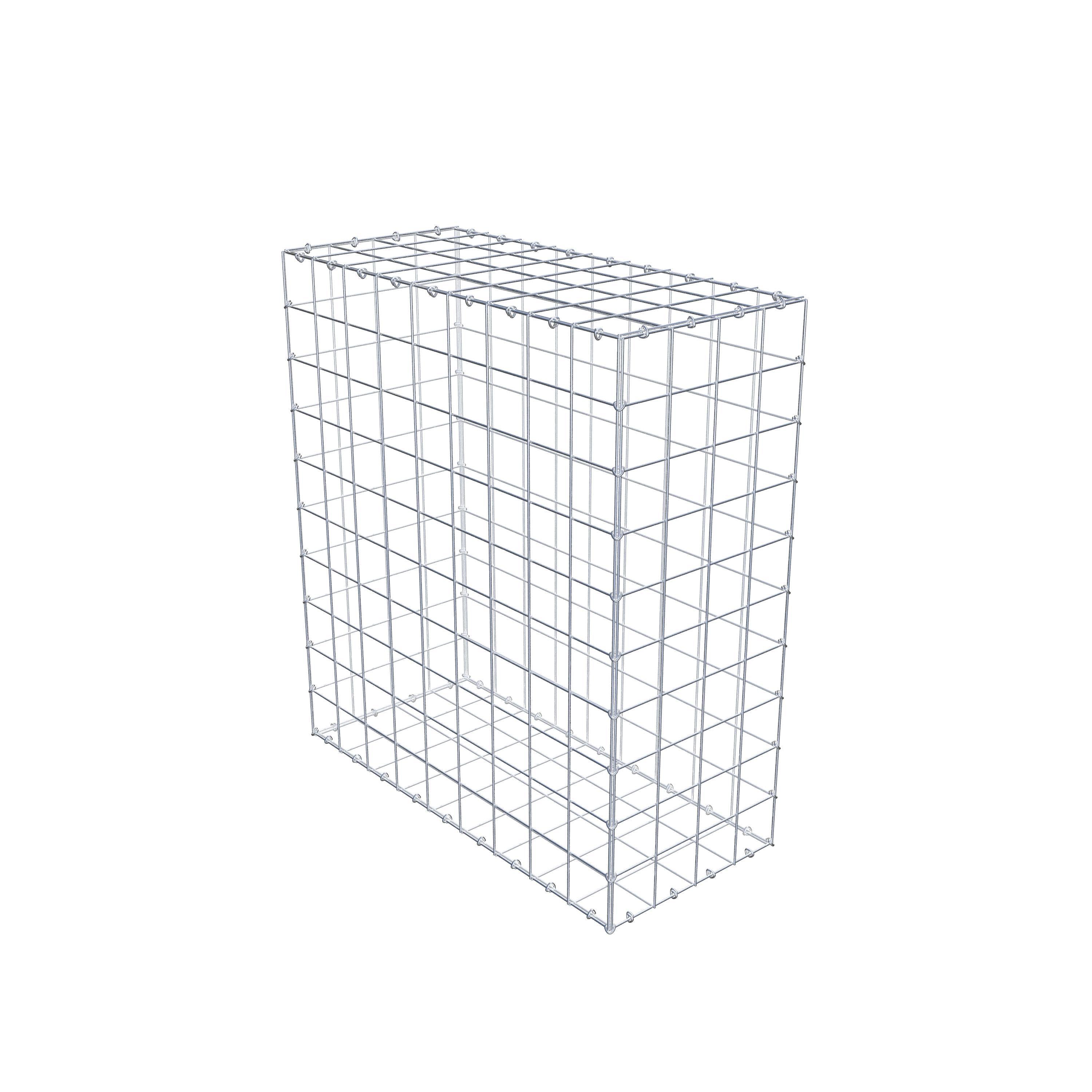 Gabion 100 cm x 90 cm x 40 cm (L x H x P), maille 10 cm x 10 cm, anneau en C