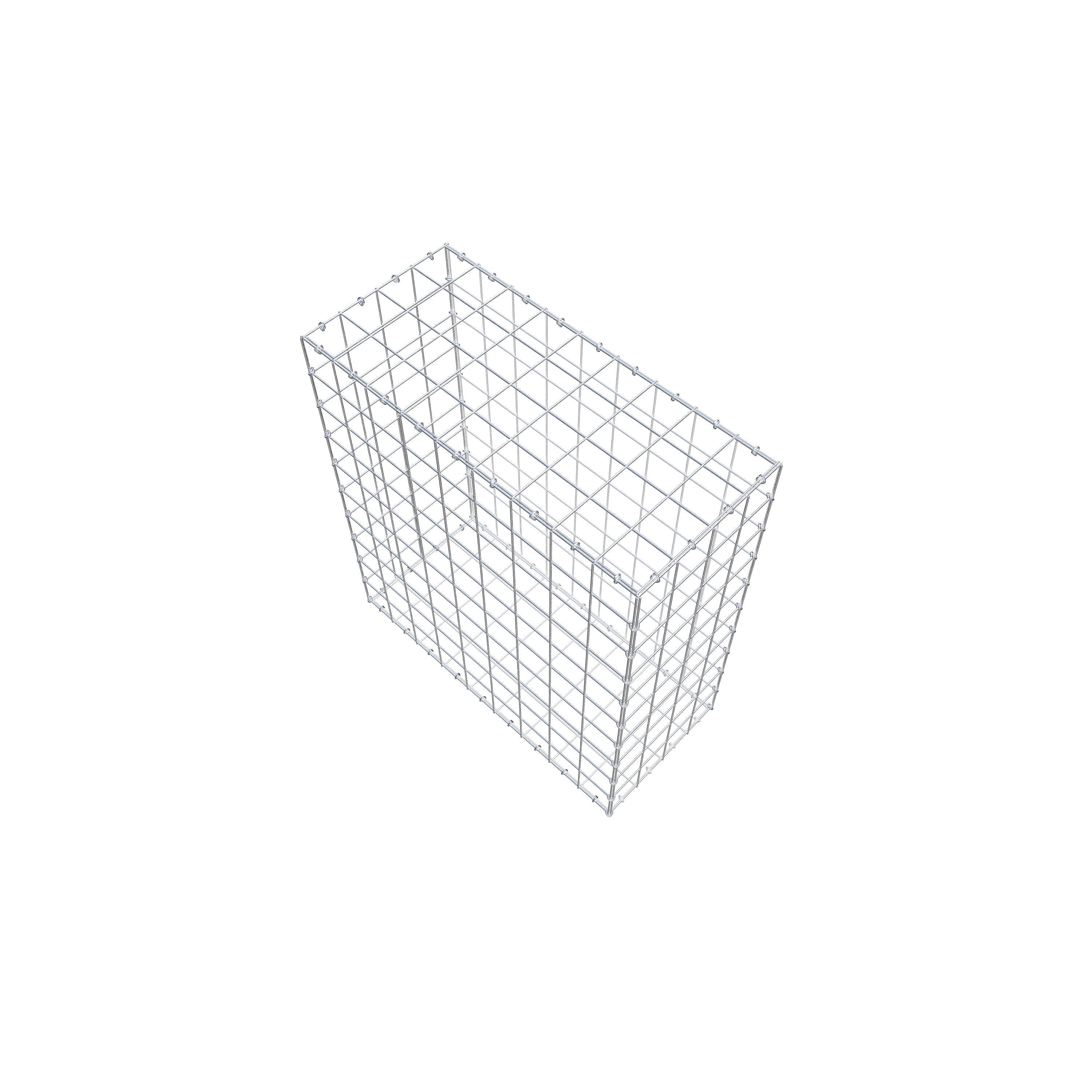 Gabion 100 cm x 90 cm x 40 cm (L x H x P), maille 10 cm x 10 cm, anneau en C