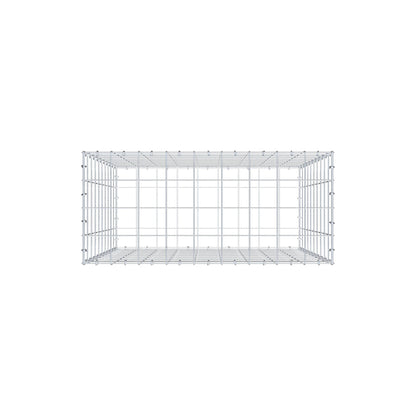 Gabião 100 cm x 90 cm x 40 cm (C x A x P), malhagem 10 cm x 10 cm, anel C