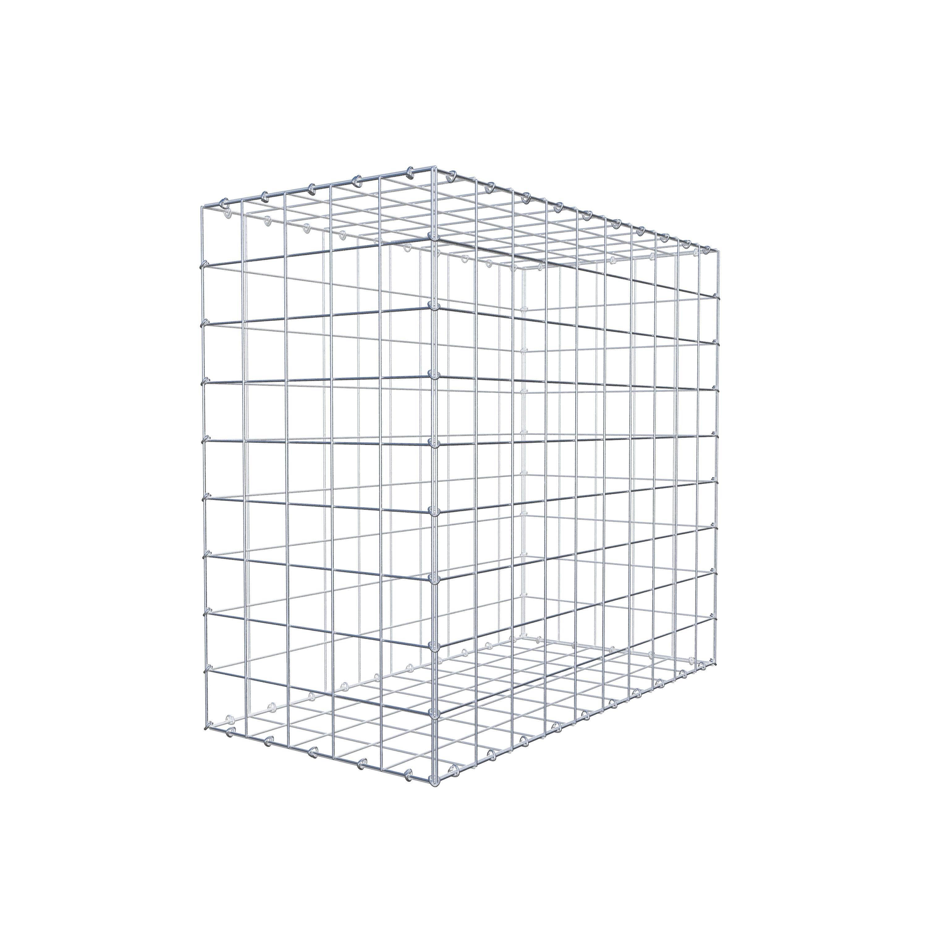 Gabion 100 cm x 90 cm x 50 cm (L x H x P), maille 10 cm x 10 cm, anneau en C