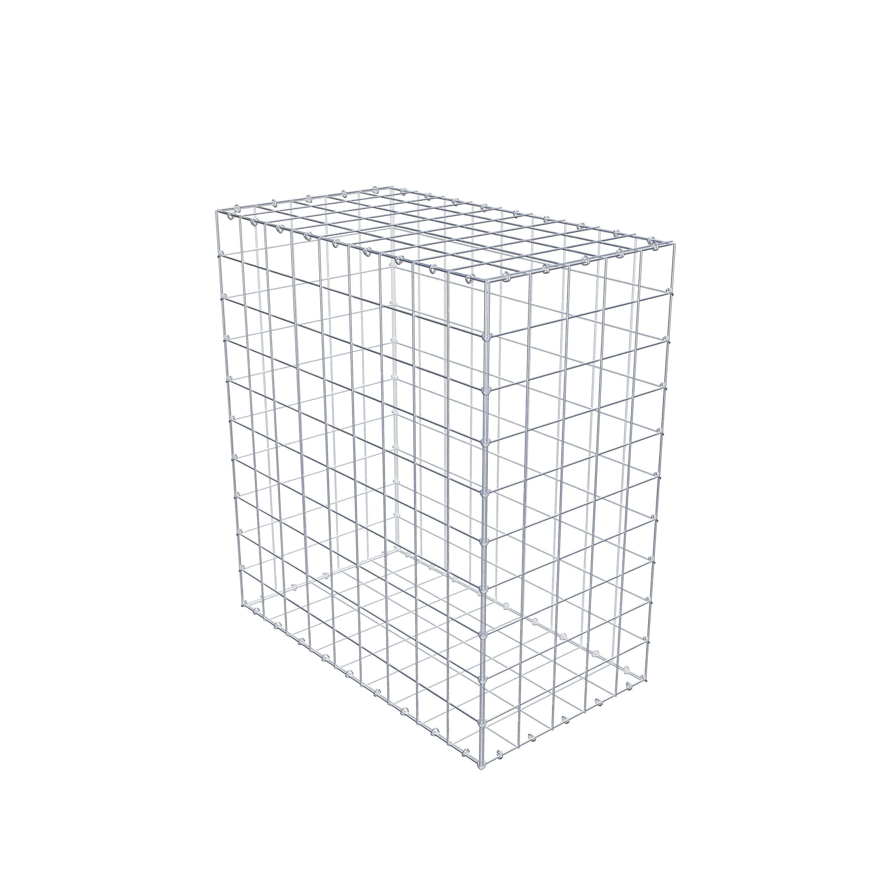 Gabion 100 cm x 90 cm x 50 cm (L x H x P), maille 10 cm x 10 cm, anneau en C