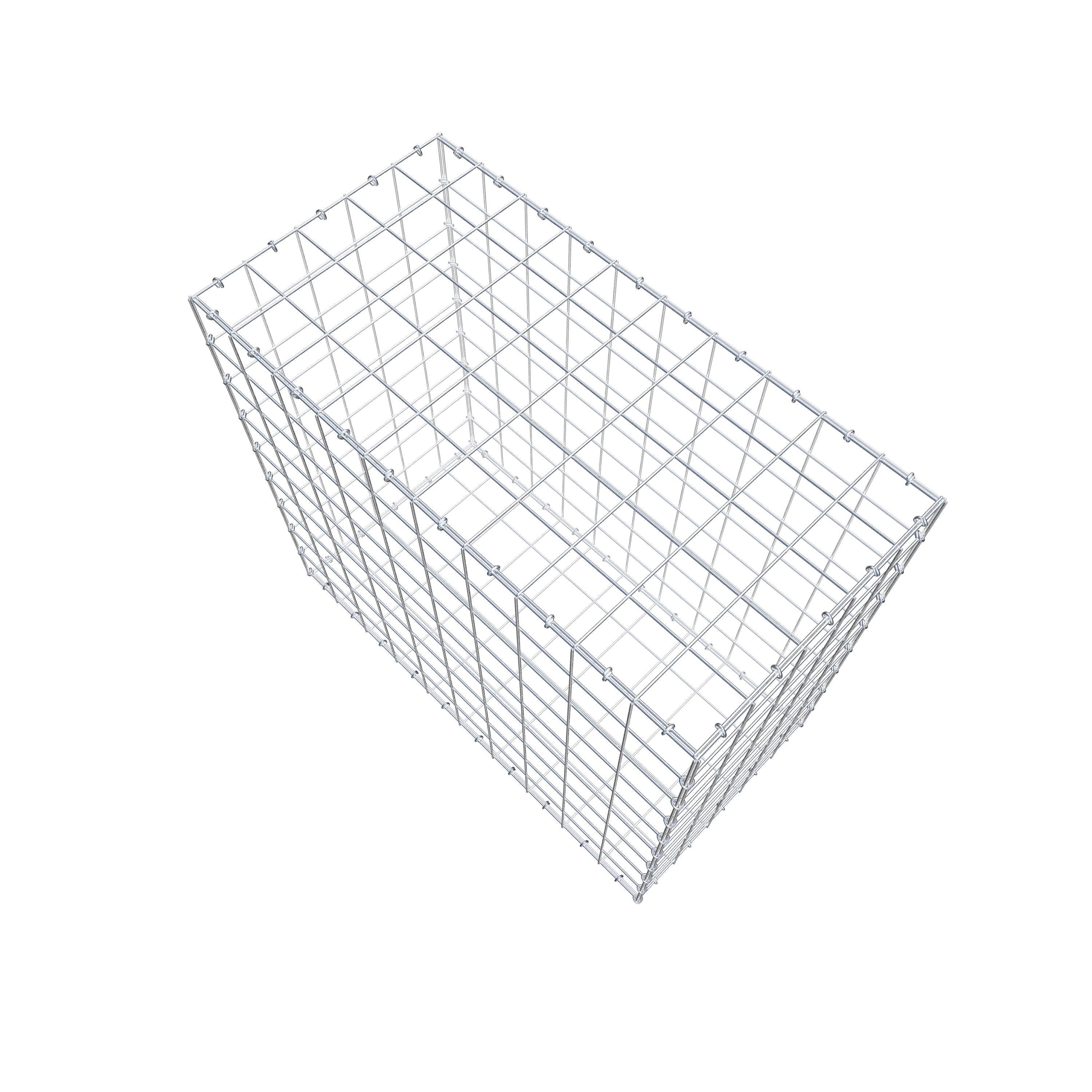 Gabion 100 cm x 90 cm x 50 cm (L x H x P), maille 10 cm x 10 cm, anneau en C