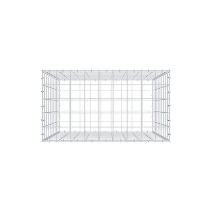 Schanskorf 100 cm x 90 cm x 50 cm (L x H x D), maaswijdte 10 cm x 10 cm, C-ring