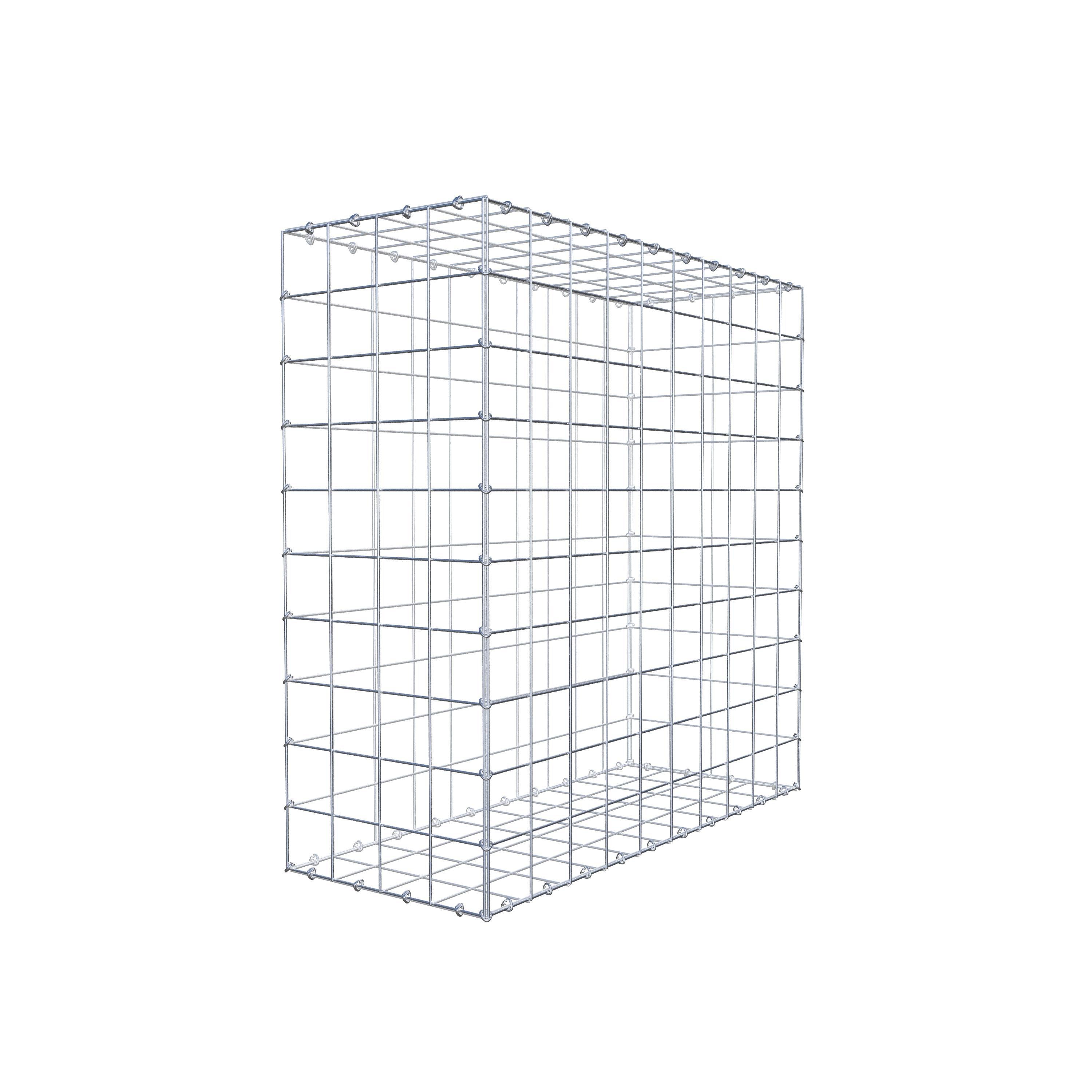 Gabion 100 cm x 100 cm x 40 cm (L x H x P), maille 10 cm x 10 cm, anneau en C