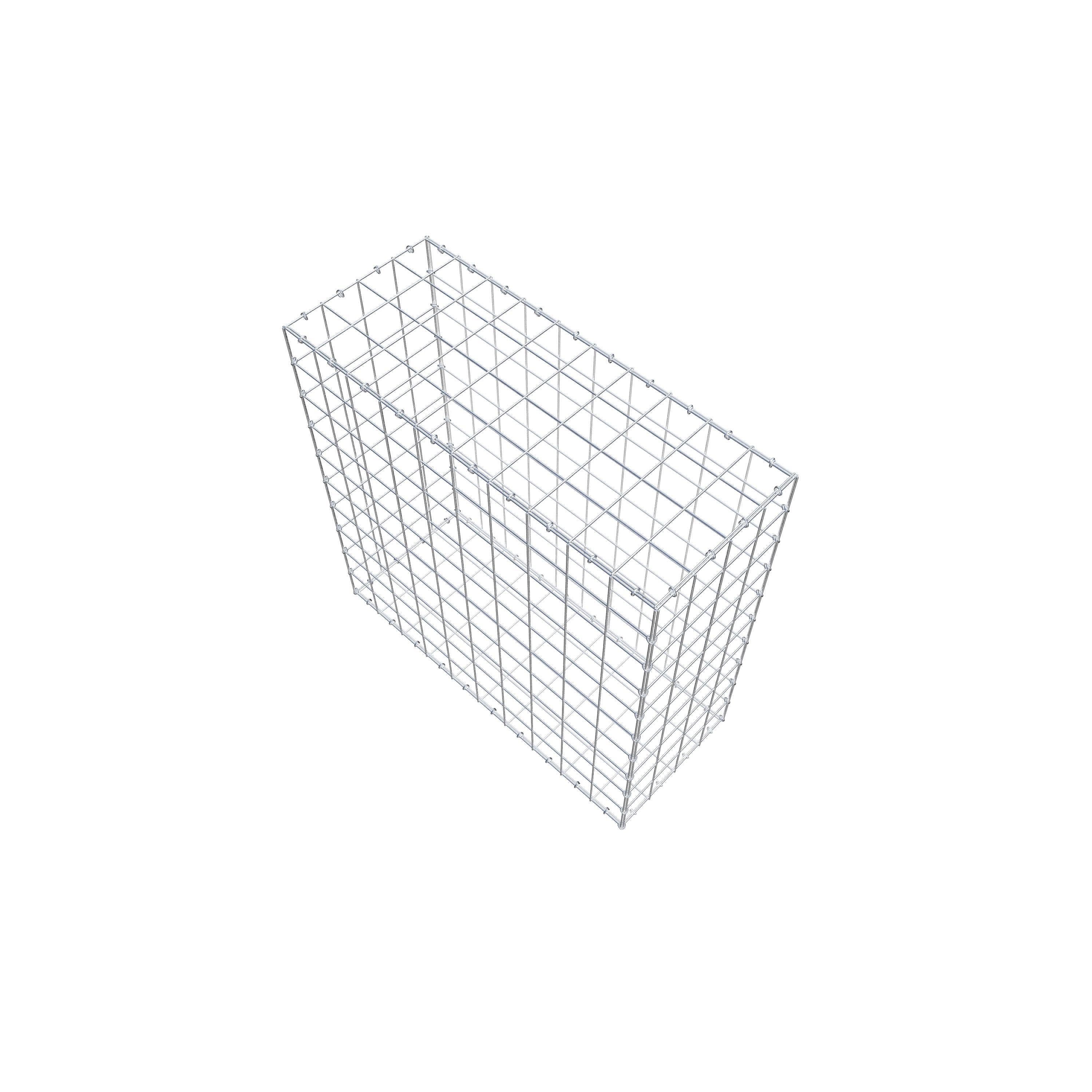 Gabion 100 cm x 100 cm x 40 cm (L x H x P), maille 10 cm x 10 cm, anneau en C