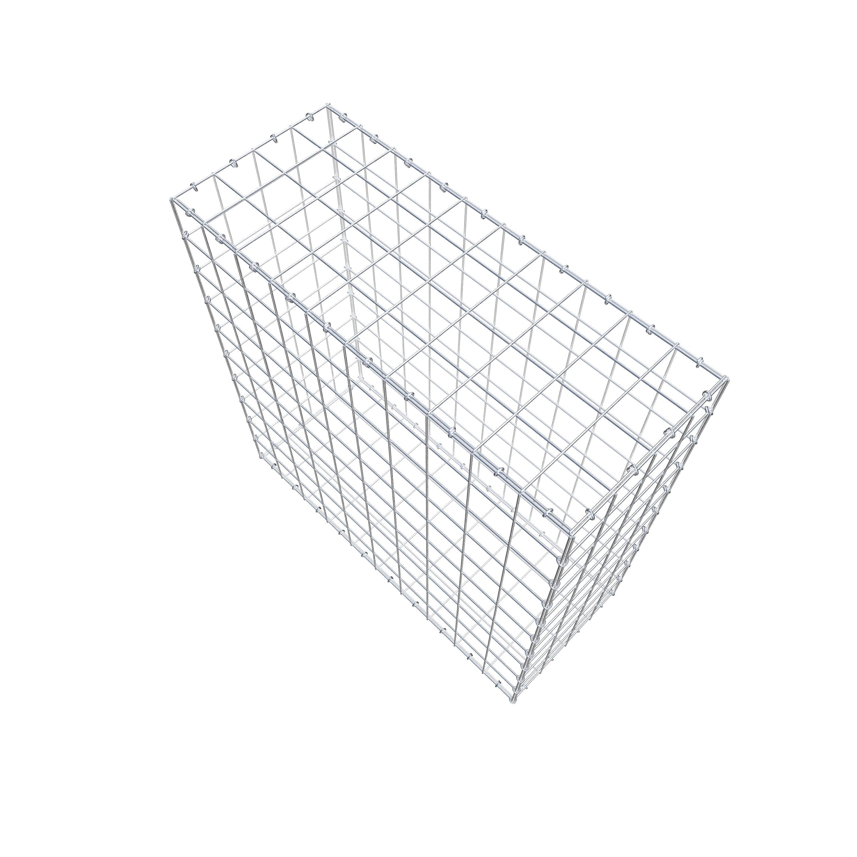 Gabion 100 cm x 100 cm x 40 cm (L x H x P), maille 10 cm x 10 cm, anneau en C