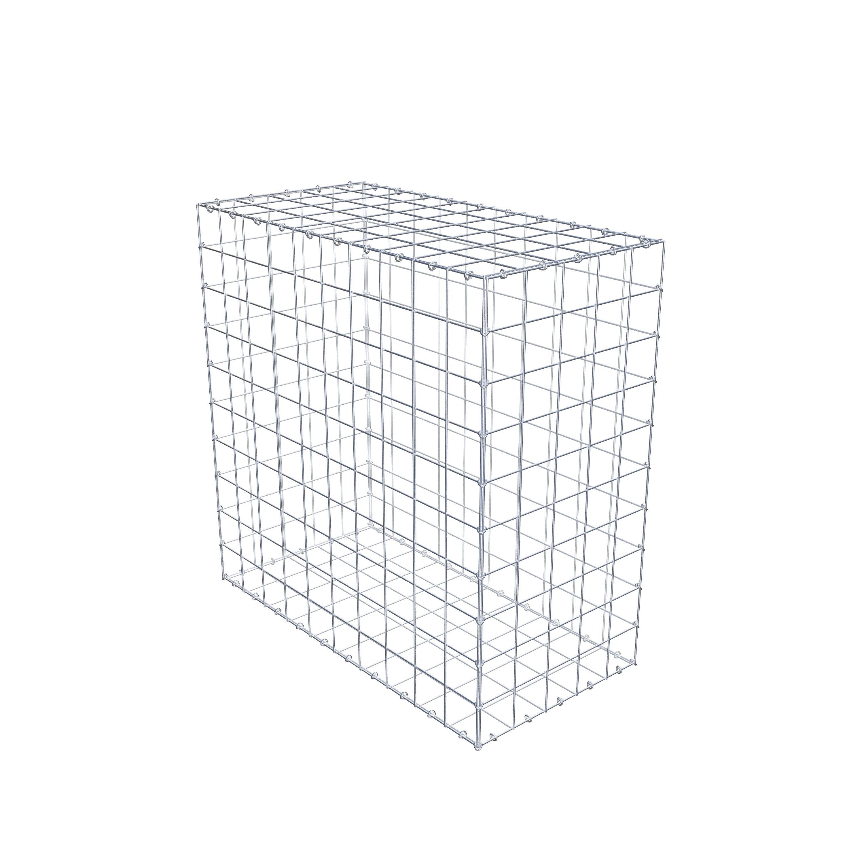 Gabion 100 cm x 100 cm x 50 cm (L x H x P), maille 10 cm x 10 cm, anneau en C