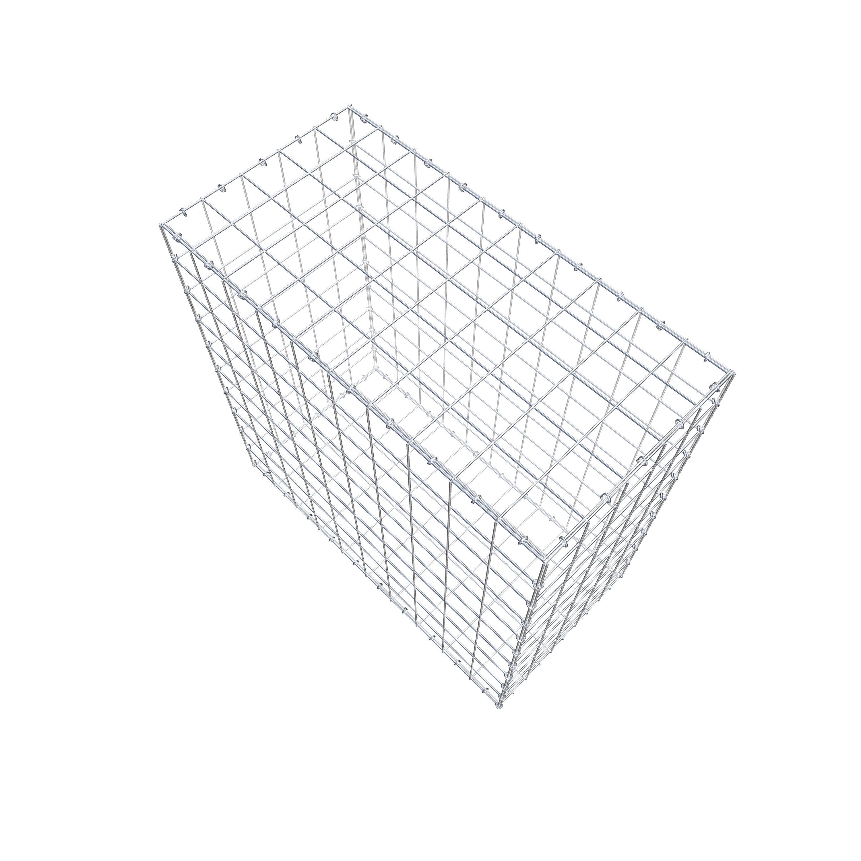 Gabion 100 cm x 100 cm x 50 cm (L x H x P), maille 10 cm x 10 cm, anneau en C