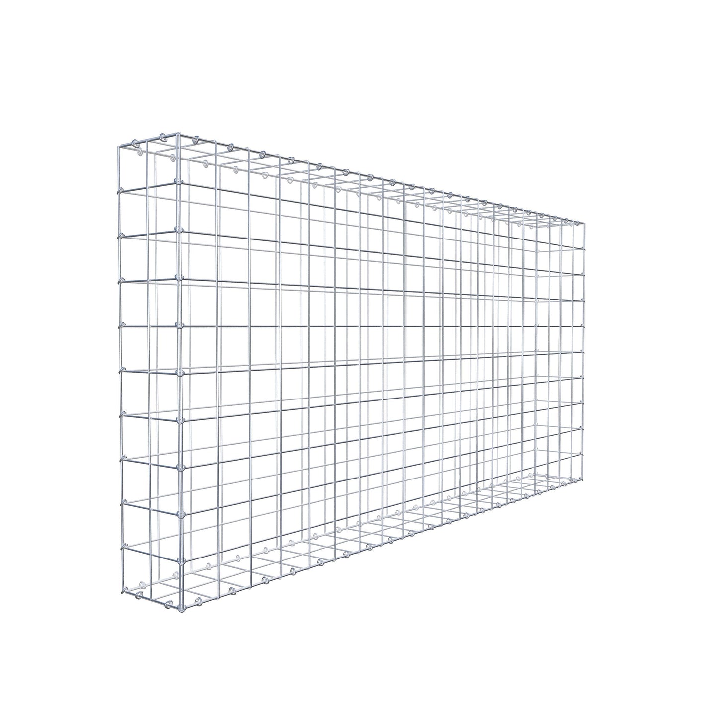 Gabion 200 cm x 100 cm x 20 cm (L x H x D), mesh size 10 cm x 10 cm, C-ring
