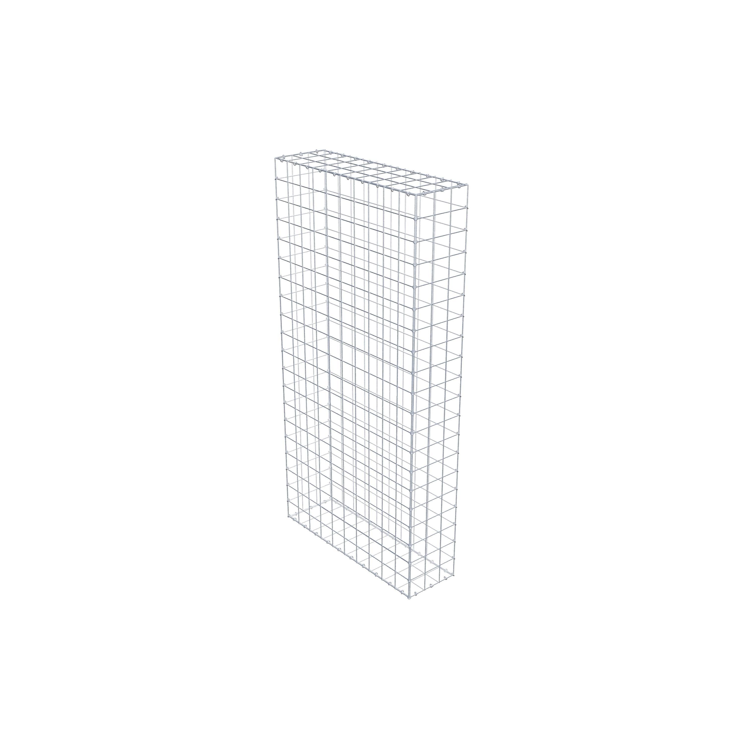 Gabion 200 cm x 100 cm x 30 cm (L x H x P), maille 10 cm x 10 cm, anneau en C