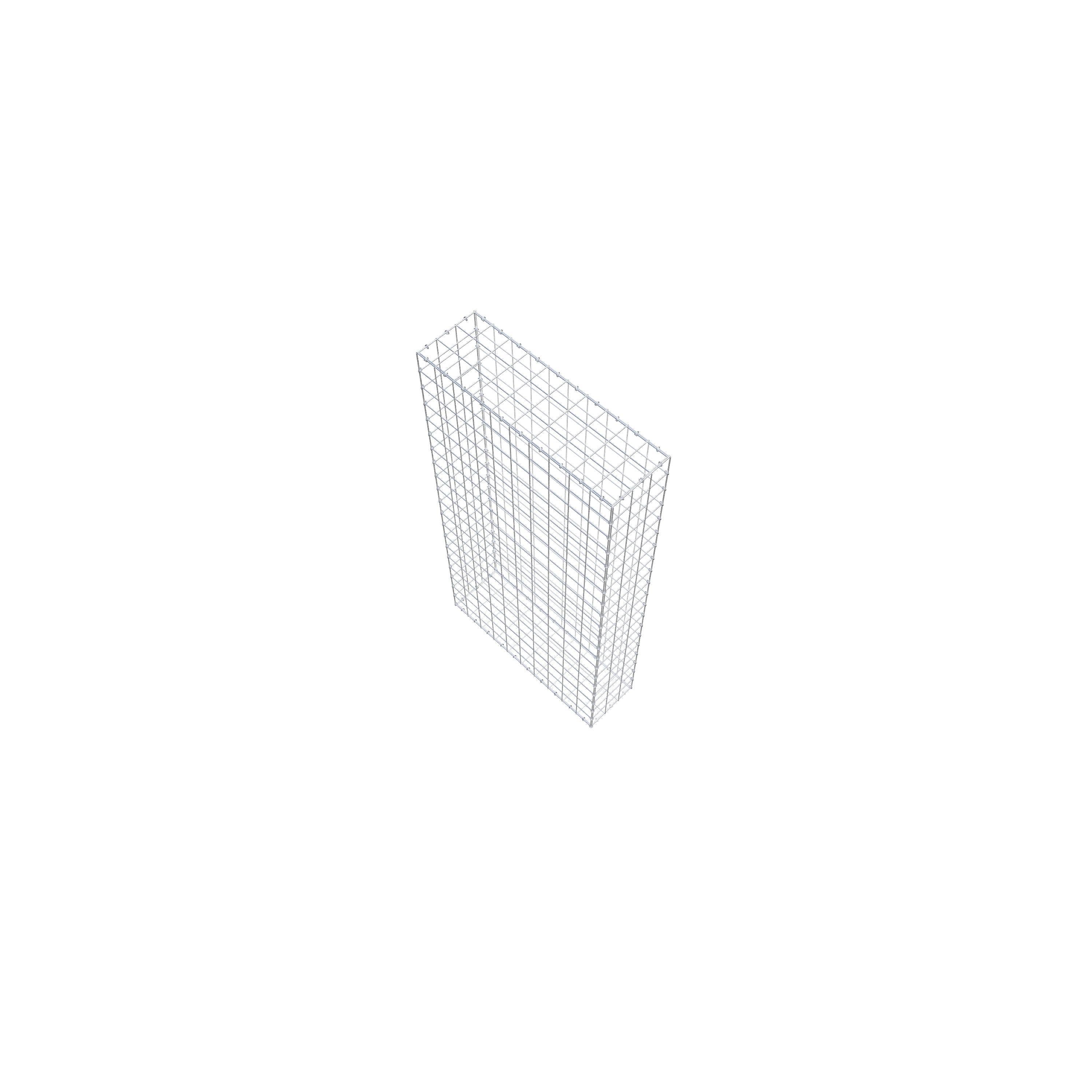 Gabion 200 cm x 100 cm x 30 cm (L x H x P), maille 10 cm x 10 cm, anneau en C