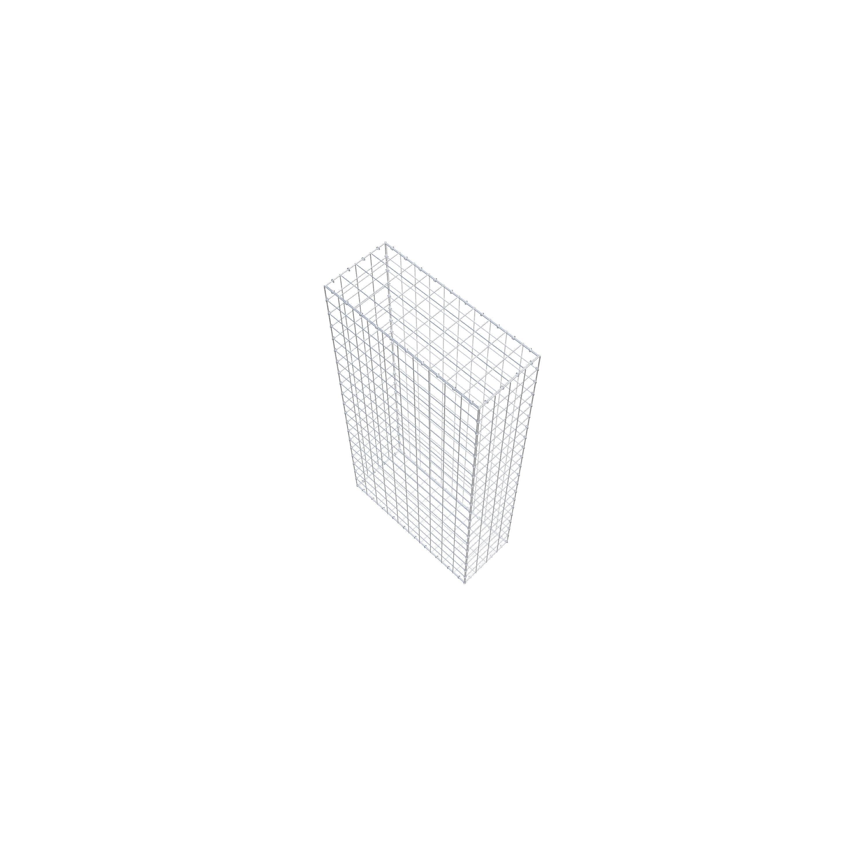 Gabion 200 cm x 100 cm x 40 cm (L x H x P), maille 10 cm x 10 cm, anneau en C