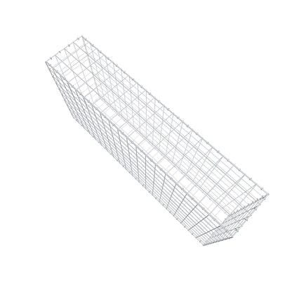 Gabion 200 cm x 100 cm x 40 cm (L x H x P), mailles 10 cm x 10 cm, anneau en C