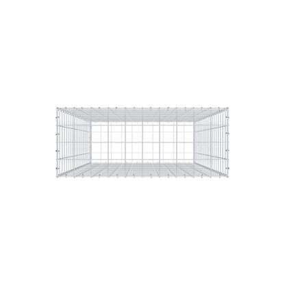 Gabion 200 cm x 100 cm x 40 cm (L x H x P), mailles 10 cm x 10 cm, anneau en C