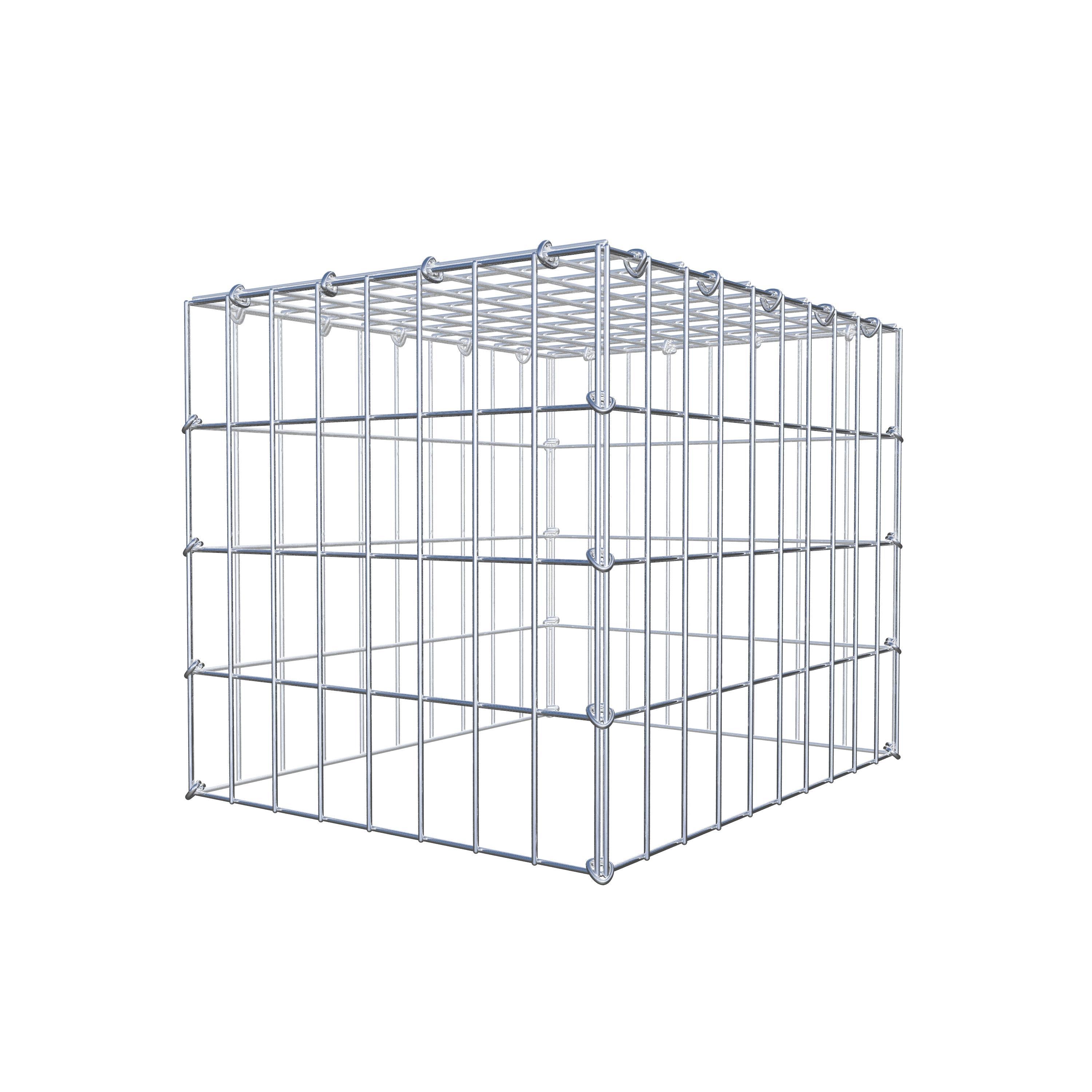 Gabion monté type 3 50 cm x 40 cm x 40 cm (L x H x P), maillage 5 cm x 10 cm, anneau en C