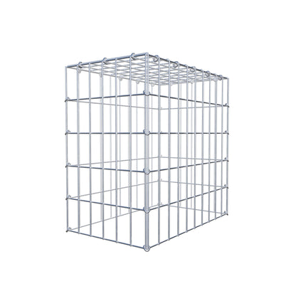 Monteret gabion type 3 50 cm x 50 cm x 30 cm (L x H x D), maskestørrelse 5 cm x 10 cm, C-ring