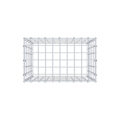 Monteret gabion type 3 50 cm x 50 cm x 30 cm (L x H x D), maskestørrelse 5 cm x 10 cm, C-ring