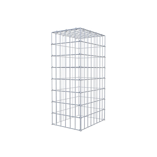 Mounted gabion type 3 80 cm x 40 cm x 30 cm (L x H x D), mesh size 5 cm x 10 cm, C-ring