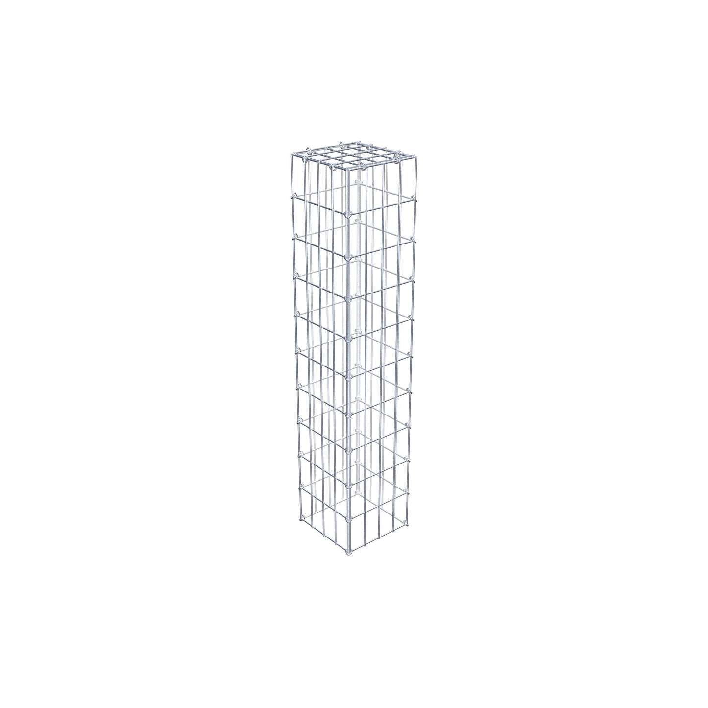 Monteret gabion type 3 100 cm x 20 cm x 20 cm (L x H x D), maskestørrelse 5 cm x 10 cm, C-ring