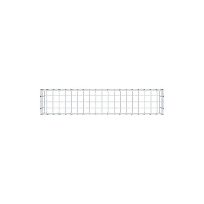 Monteret gabion type 3 100 cm x 20 cm x 20 cm (L x H x D), maskestørrelse 5 cm x 10 cm, C-ring