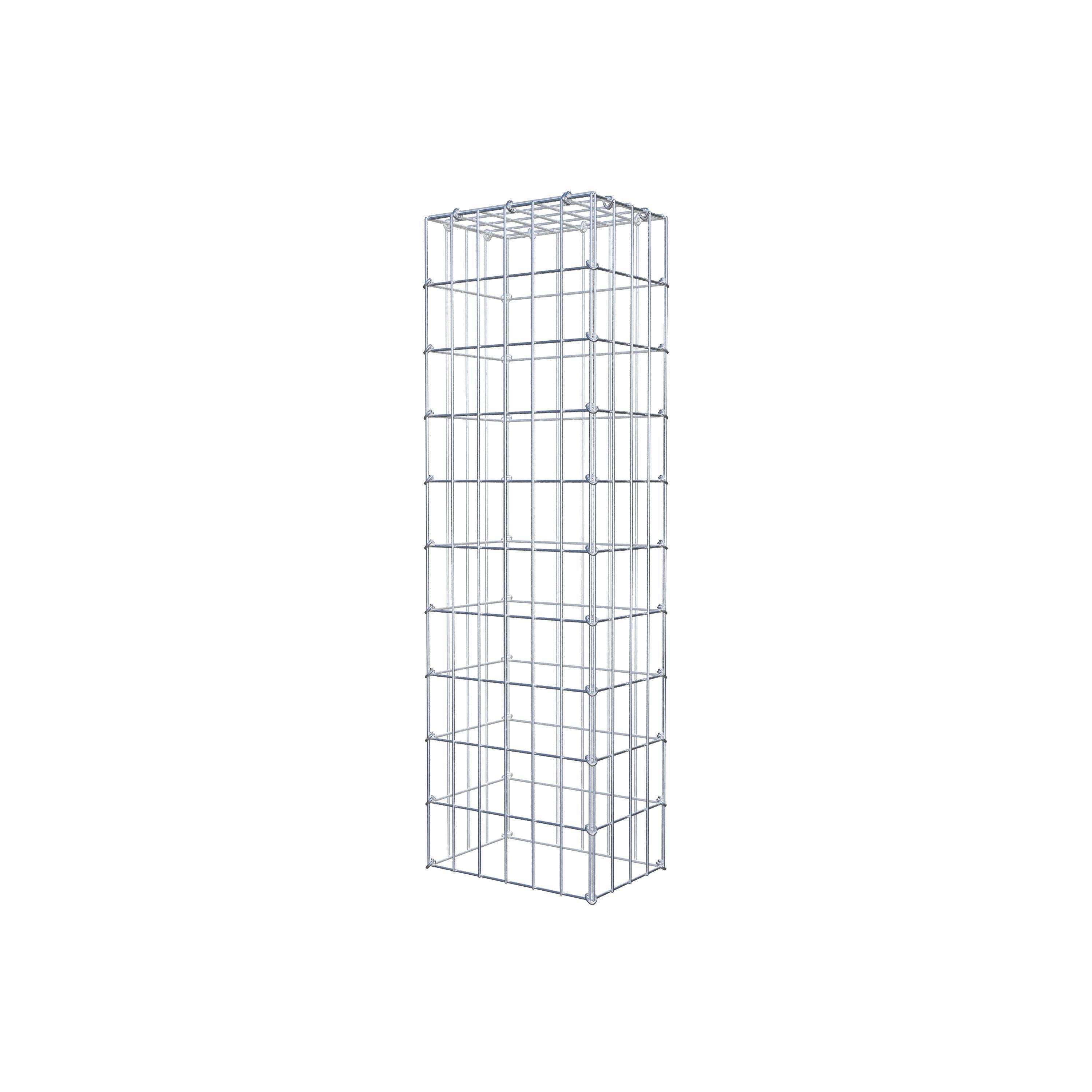 Gabion monté type 3 100 cm x 20 cm x 30 cm (L x H x P), maillage 5 cm x 10 cm, anneau en C