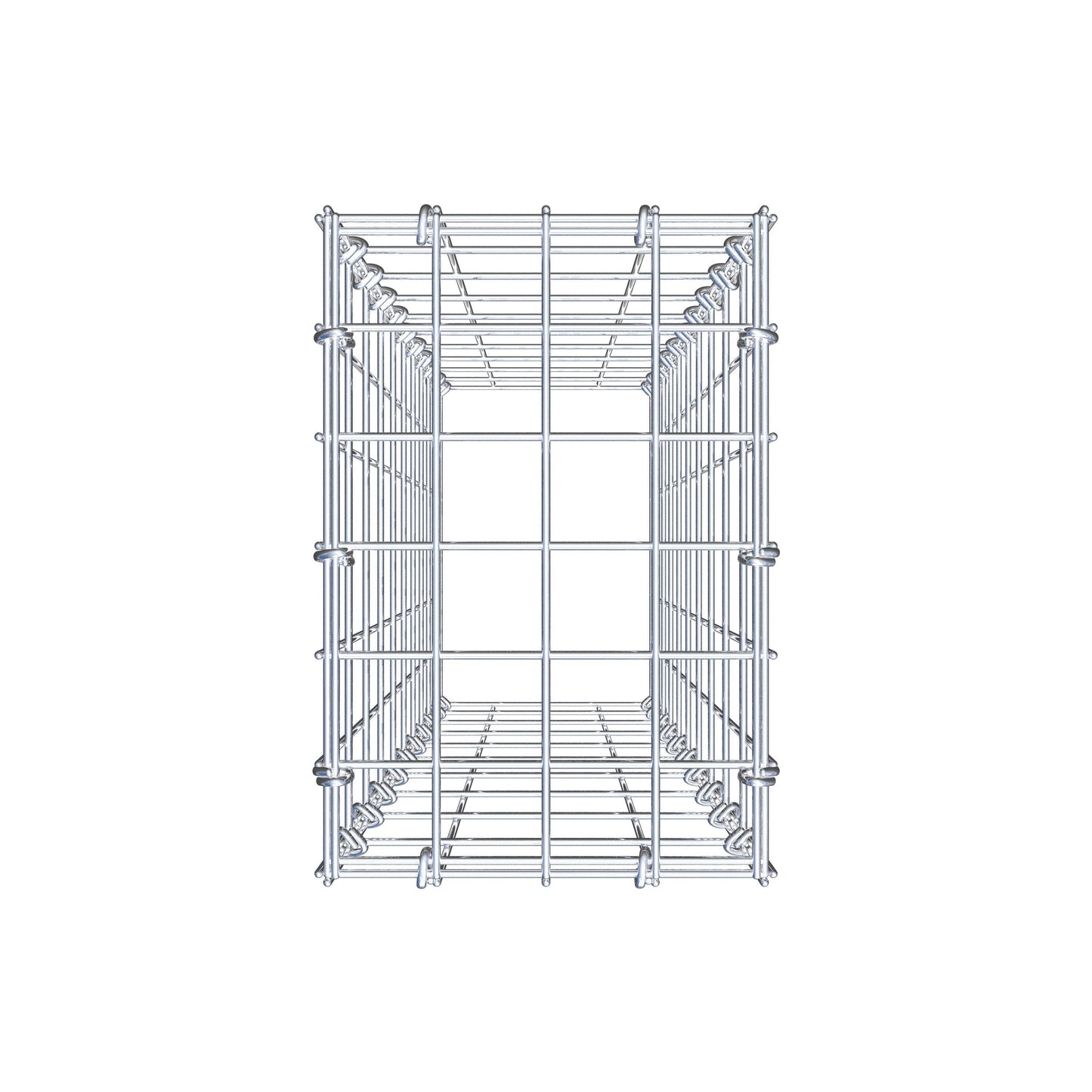 Type 3 oplegkorf 100 cm x 20 cm x 30 cm (L x H x D), maaswijdte 5 cm x 10 cm, C-ring