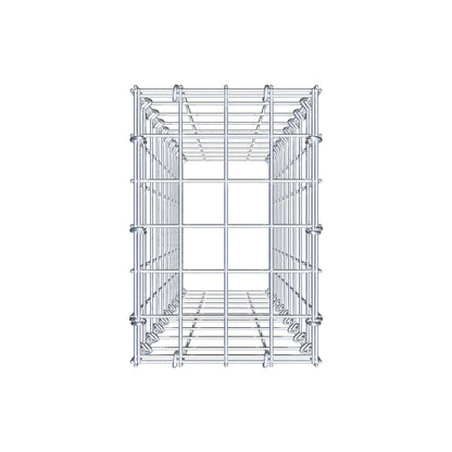 Type 3 oplegkorf 100 cm x 20 cm x 30 cm (L x H x D), maaswijdte 5 cm x 10 cm, C-ring