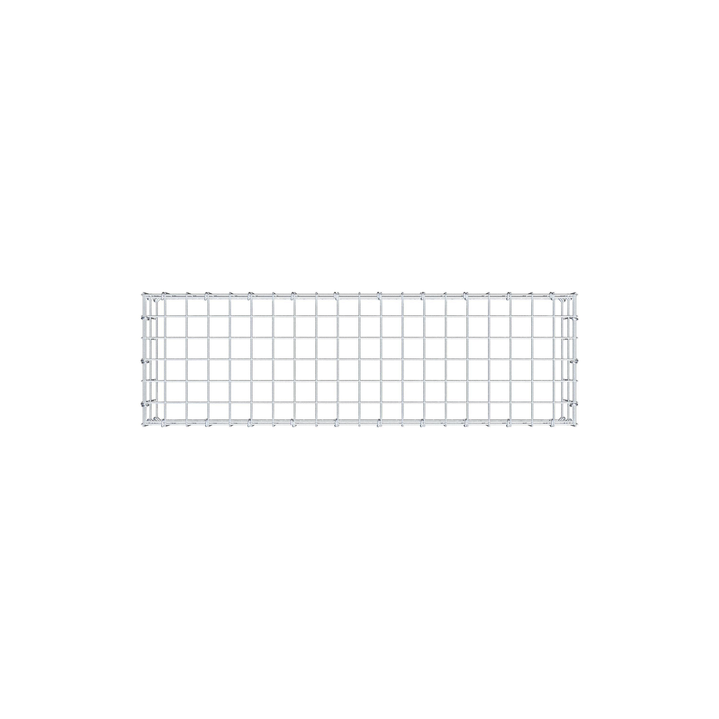 Gabion monté type 3 100 cm x 20 cm x 30 cm (L x H x P), maillage 5 cm x 10 cm, anneau en C