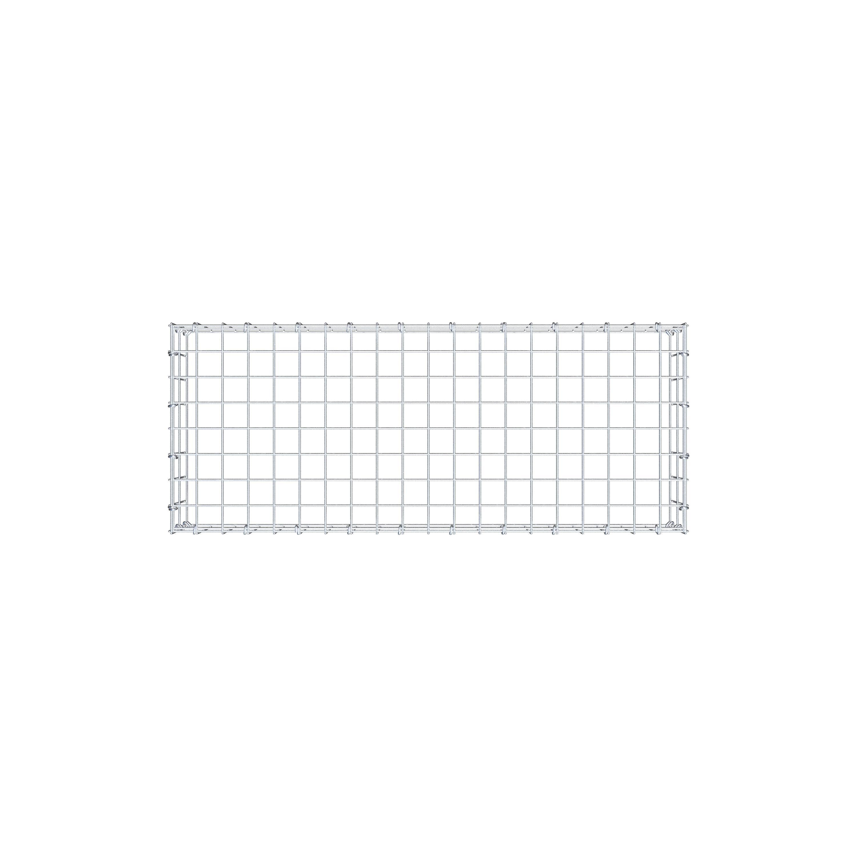 Anbaugabione Typ 3 100 cm x 20 cm x 40 cm (L x H x T), Maschenweite 5 cm x 10 cm, C-Ring