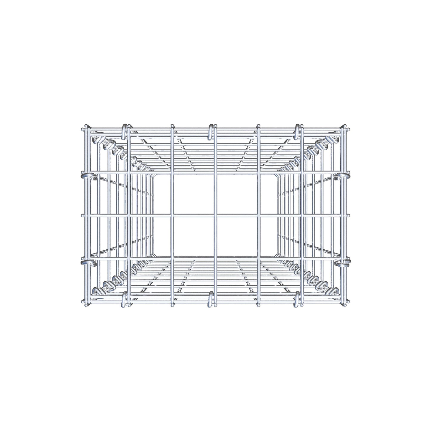 Anbaugabione Typ 3 100 cm x 30 cm x 20 cm (L x H x T), Maschenweite 5 cm x 10 cm, C-Ring