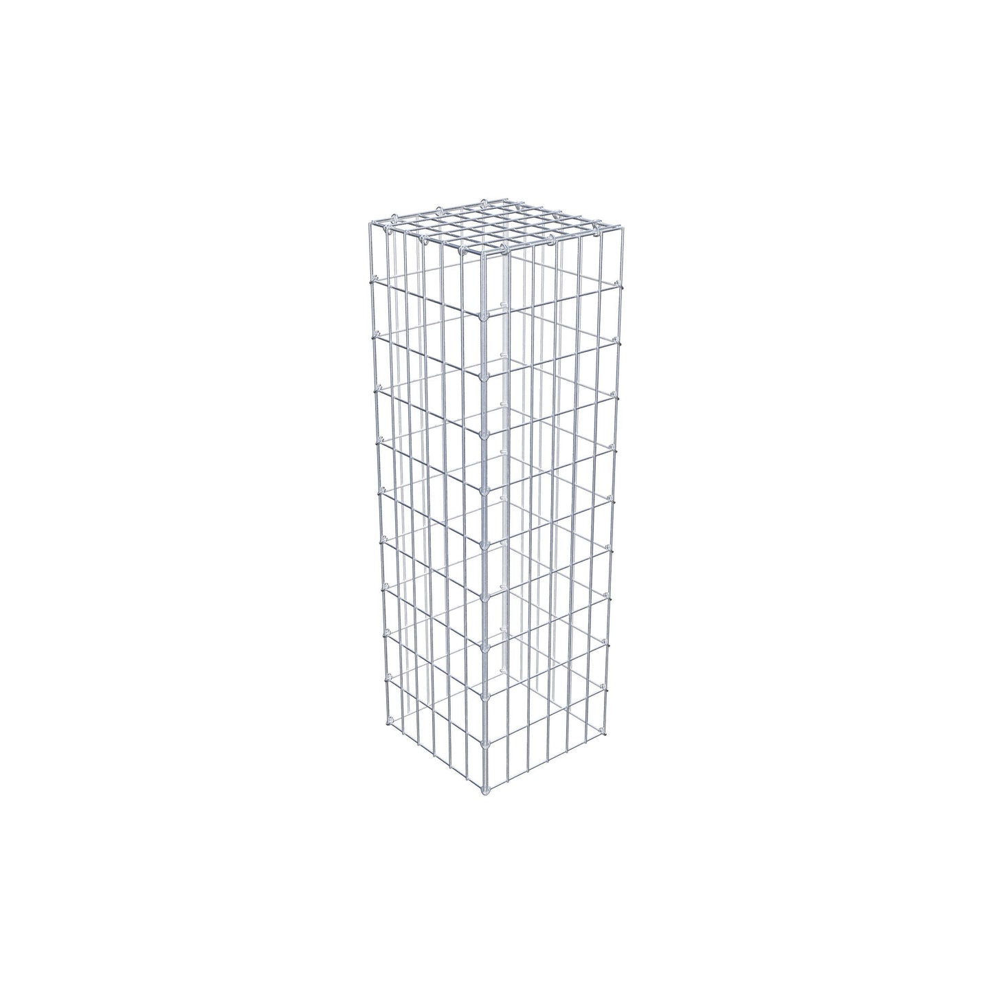 Monteret gabion type 3 100 cm x 30 cm x 30 cm (L x H x D), maskestørrelse 5 cm x 10 cm, C-ring