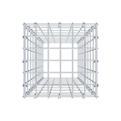 Monteret gabion type 3 100 cm x 30 cm x 30 cm (L x H x D), maskestørrelse 5 cm x 10 cm, C-ring