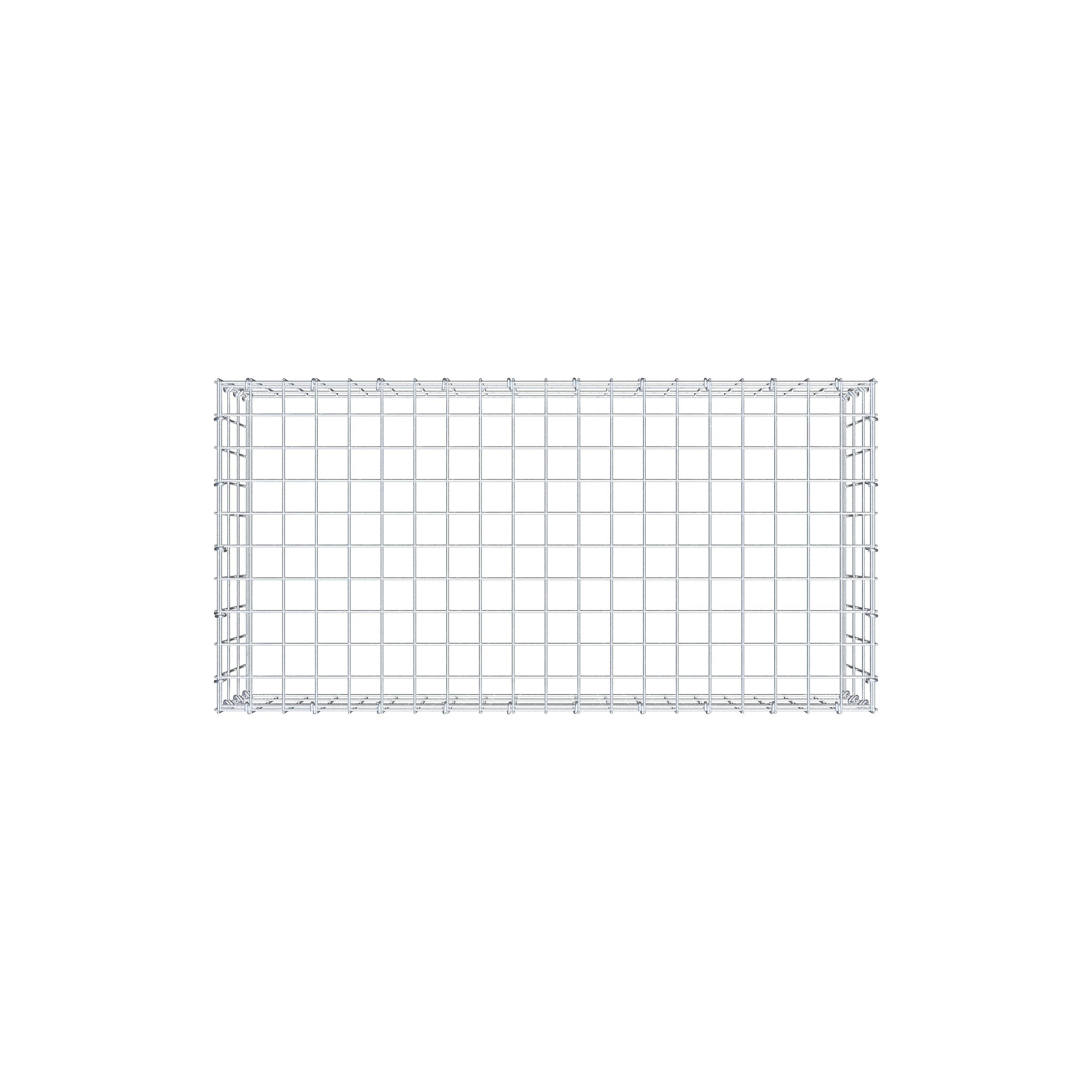 Anbaugabione Typ 3 100 cm x 30 cm x 50 cm (L x H x T), Maschenweite 5 cm x 10 cm, C-Ring