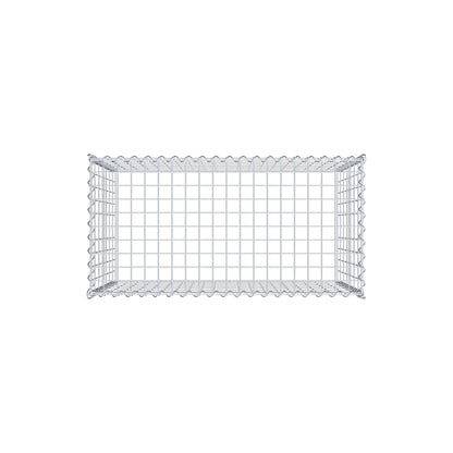 Gabion rapporté type 3 100 cm x 70 cm x 50 cm (L x H x P), mailles 5 cm x 10 cm, spirale