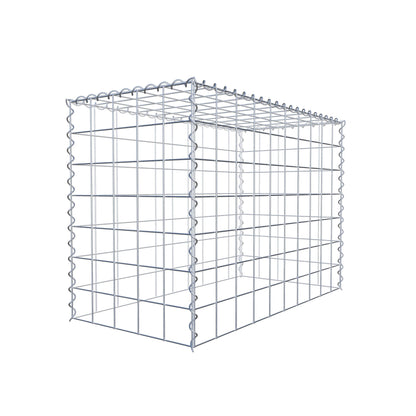 Gabion rapporté type 3 100 cm x 70 cm x 50 cm (L x H x P), mailles 10 cm x 10 cm, spirale